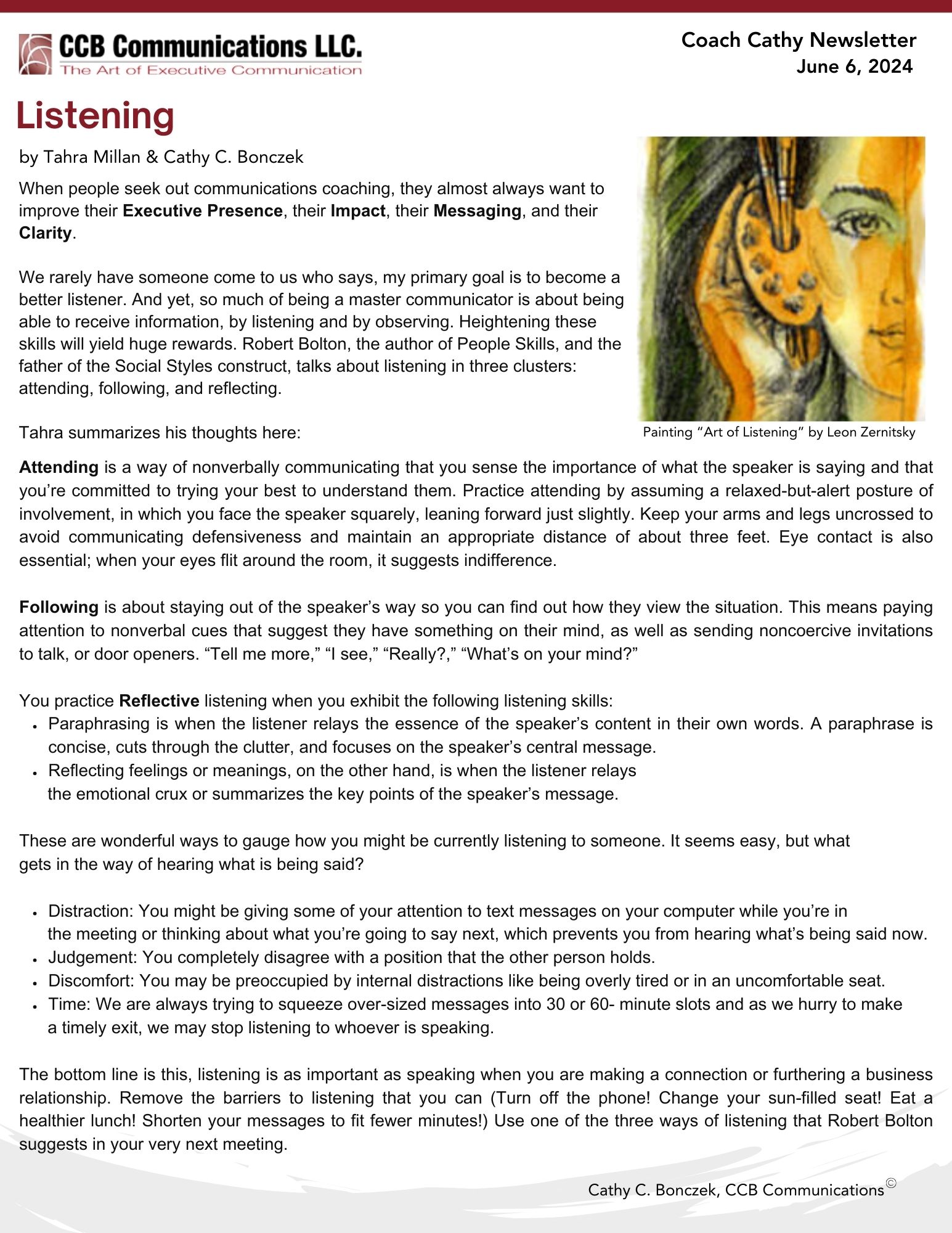June 6, 2024 Newsletter
